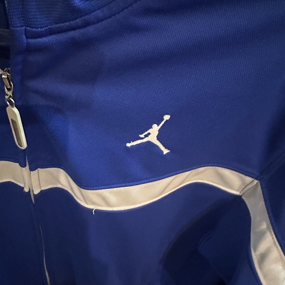 Jordan Royal Blue and White Zip-Up Jacket - Picture 3 of 9
